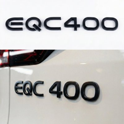 Шильдик надпись багажника EQC400 Mercedes-Benz Мерседес Чорний