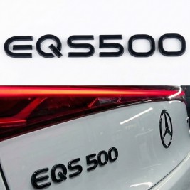 Шильдик надпись багажника EQS500 Mercedes-Benz Мерседес Чорний