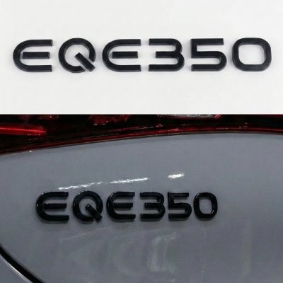 Шильдик надпись багажника EQE350 Mercedes-Benz Мерседес Чорний