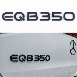 Шильдик надпись багажника EQB350 Mercedes-Benz Мерседес Чорний
