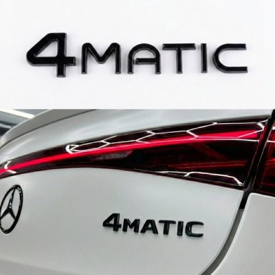 Шильдик надпись багажника 4matic Mercedes-Benz EQ Мерседес 4матік Чорний