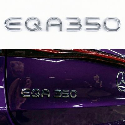 Шильдик надпись багажника EQA350 Mercedes-Benz Мерседес Хромований