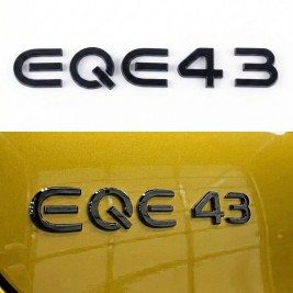 Шильдик надпись багажника EQE43 Mercedes-Benz Мерседес Чорний