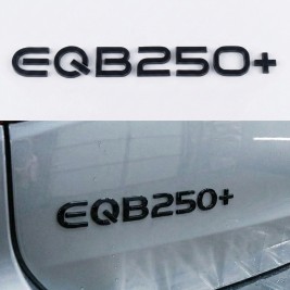 Шильдик надпись багажника EQB250+ Mercedes-Benz Мерседес Чорний