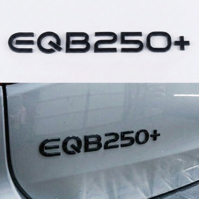 Шильдик надпись багажника EQB250+ Mercedes-Benz Мерседес Чорний