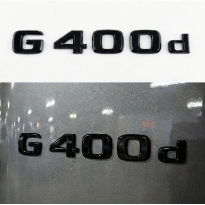 Шильдик надпись багажника G400d Mercedes-Benz Мерседес Г400д Чорний