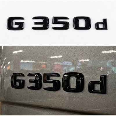 Шильдик надпись багажника G350d Mercedes-Benz Мерседес Г350д Чорний