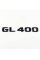 Nameplate trunk inscription GL400 Mercedes-Benz Mercedes GL 400 Black