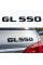 Шильдик надпись багажника GL550 Mercedes-Benz Мерседес ГЛ550 Чорний