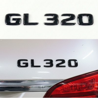 Шильдик надпись багажника GL320 Mercedes-Benz Мерседес ГЛ320 Чорний