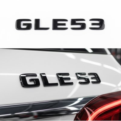 Шильдик надпись багажника GLE53 Mercedes-Benz Мерседес ГЛЕ53 Чорний