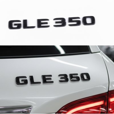 Шильдик надпись багажника GLE350 Mercedes-Benz Мерседес ГЛЕ350 Чорний