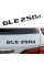 Шильдик надпись багажника GLE250d Mercedes-Benz Мерседес ГЛЕ250Д Чорний