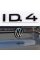 Emblem sticker on the trunk lid ID4 Volkswagen ID4 Volkswagen Black