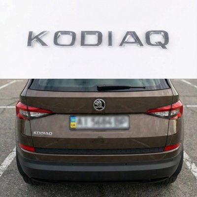 Шильдик емблема на багажник KODIAQ для SKODA, Кодіак для Шкода хром