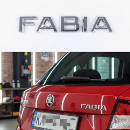 Шильдик емблема на багажник FABIA для SKODA, Фабія для Шкода хром