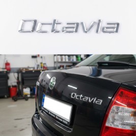 Шильдик емблема на багажник OCTAVIA для SKODA, Октавія для Шкода хром