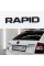 Шильдик емблема на багажник RAPID для SKODA, Рапід для Шкода чорний