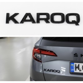 Шильдик емблема на багажник KAROQ для SKODA для Шкода чорний