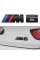 Металева емблема (логотип) M 6 BMW (БМВ) шильдик на багажник Чорний 8.9 x 2.9см