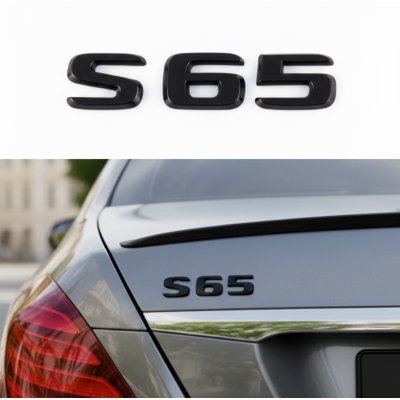 Шильдик надпись багажника S65 Mercedes-Benz Мерседес С65 Чорний