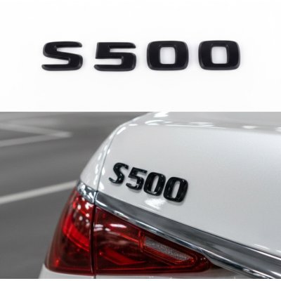 Шильдик надпись багажника S500 Mercedes-Benz Мерседес С500 Чорний