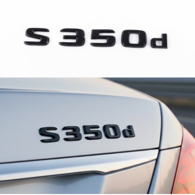 Шильдик надпись багажника S350d Mercedes-Benz Мерседес С350д Чорний