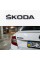 Шильдик на багажник, надпис на багажник Шкода SKODA Чорний глянець