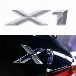 Шильдик напис багажника BMW БМВ X1 Хром для E84, F48, F49, U11
