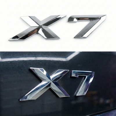 Шильдик напис багажника BMW БМВ X7 Хром для G07