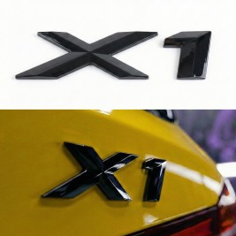 Шильдик напис багажника BMW БМВ X1 Чорний для E84, F48, F49, U11