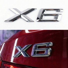 Шильдик напис багажника BMW БМВ X6 Хром для E71, F16, G06