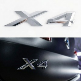 Шильдик напис багажника BMW БМВ X4 Хром для F26, G02