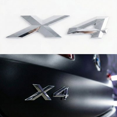 Шильдик напис багажника BMW БМВ X4 Хром для F26, G02