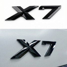 Шильдик напис багажника BMW БМВ X7 Чорний для G07
