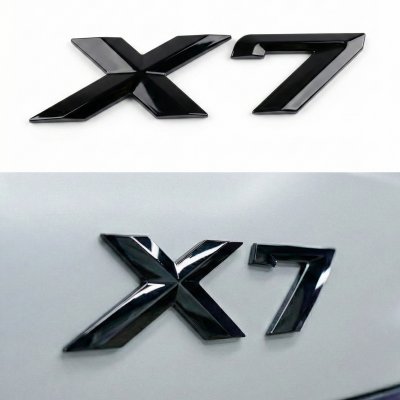 Шильдик напис багажника BMW БМВ X7 Чорний для G07