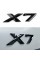 Шильдик напис багажника BMW БМВ X7 Чорний для G07