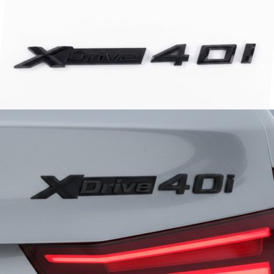 Шильдик Емблема Напис BMW XDrive 40i для БМВ, Хдрайв 40і чорний