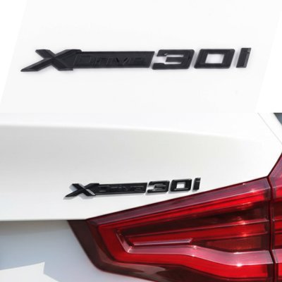 Шильдик Емблема Напис BMW XDrive 30i для БМВ, Хдрайв 30і чорний