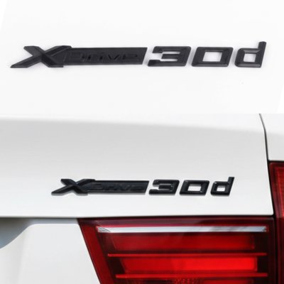 Шильдик Емблема Напис BMW XDrive 30d для БМВ, Хдрайв 30д чорний