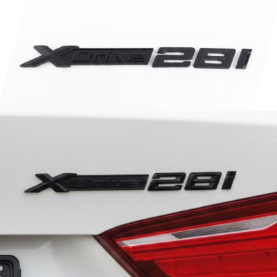 Шильдик Емблема Напис BMW XDrive 28i для БМВ, Хдрайв 28і чорний