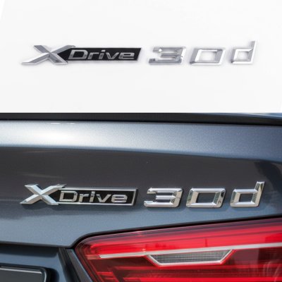 Шильдик Емблема Напис BMW XDrive 30d для БМВ, Хдрайв 30д хром