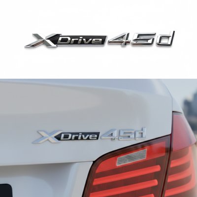 Шильдик Емблема Напис БМВ BMW, XDrive 45d, X1, X2, X3, X4, X5, X6, Xdrive, 45d