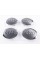 Caps plugs for alloy wheels Audi Audi 69 mm Gray with chrome rim 4B0601170A set