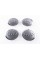 Caps plugs for alloy wheels Audi Audi 69 mm Gray with chrome rim 4B0601170A set