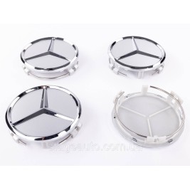 Caps plugs for Mercedes-Benz disks Mercedes Chrome silver 75mm A2204000125