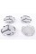 Caps plugs for Mercedes-Benz disks Mercedes Chrome silver 75mm A2204000125
