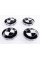 Caps (plugs) for alloy wheels BMW (BMW) 68 mm Black and white (36136783536) set