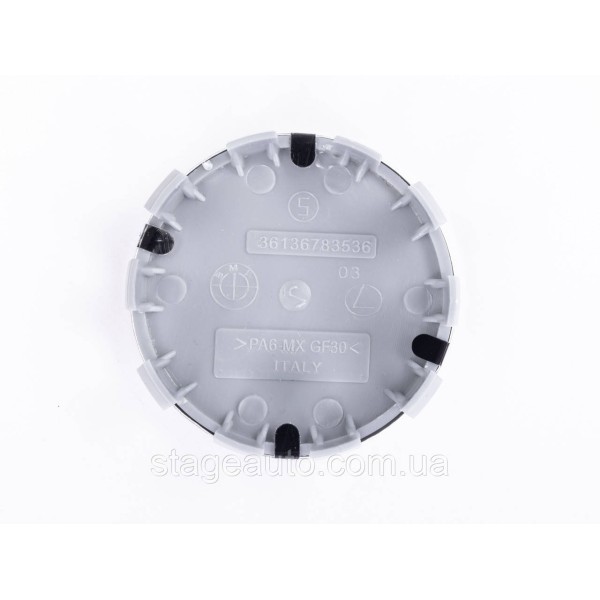 Caps (plugs) for alloy wheels BMW (BMW) 68 mm Black and white (36136783536) set