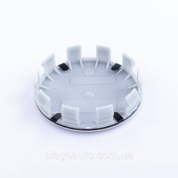 Caps (plugs) for alloy wheels BMW (BMW) 68 mm. Classic white blue (36136783536) set